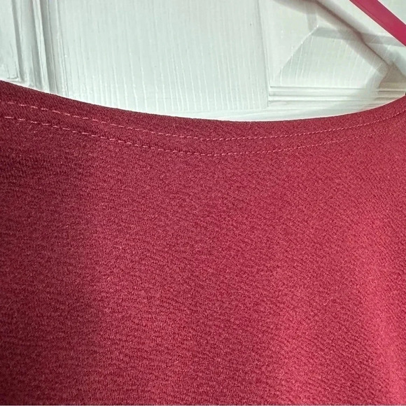 Shein EZwear Bell Sleeve Self-Tie Crop Top Burgundy  Size Medium - Picture 14 of 16